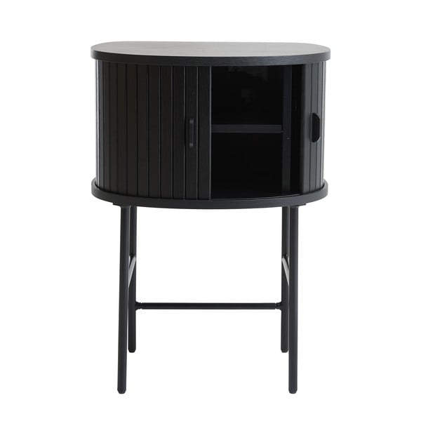Fekete éjjeliszekrény Nola – Unique Furniture-image-3