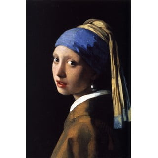Kép másolat 50x70 cm Girl with a Pearl Earring -Fedkolor