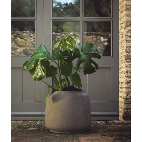 Beton kaspó ø 40 cm Lira – Kave Home-image-1