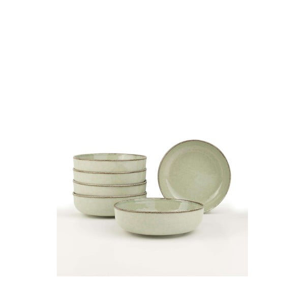 Világoszöld porcelán tálka szett 6 db-os 75 ml – Hermia