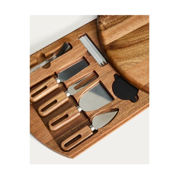 Fa vágódeszka sajtokhoz 46 x 36 cm Blera – Kave Home-image-2