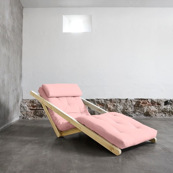Figo Raw/Pink Peonie átalakítható fotel - Karup