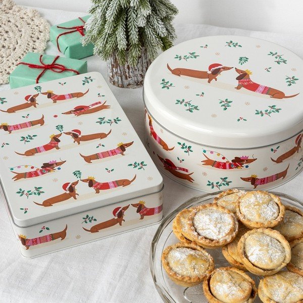 Élelmiszertartó doboz Festive Sausage Dog – Rex London-image-3