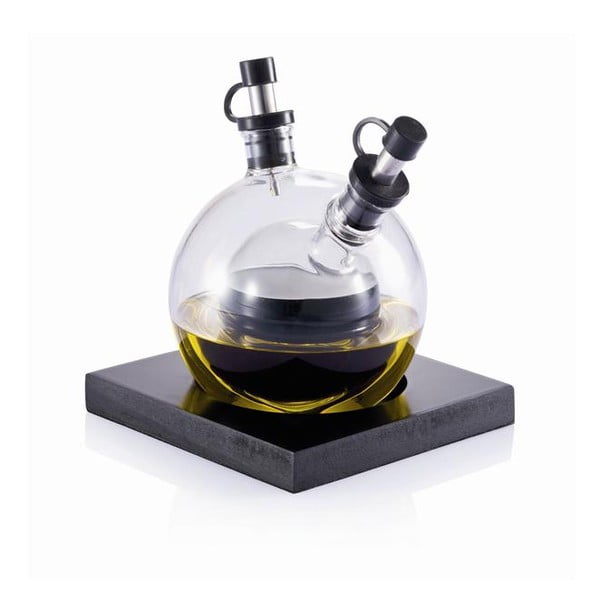 Orbit fúvott üveg olaj- és ecetkiöntő alátéttel - XD Design-image-1