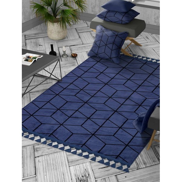 Kék mosható szőnyeg 180x120 cm - Vitaus-image-1