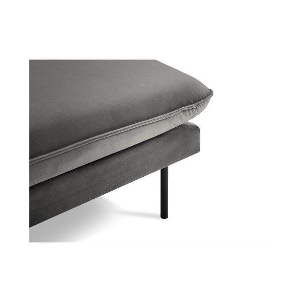 Vienna sötétszürke bársony heverő, jobb oldali - Cosmopolitan Design-image-3