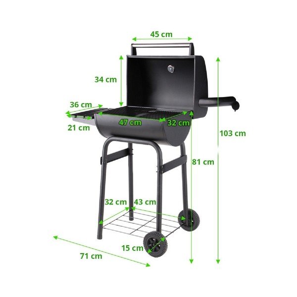 Apache faszenes kerti grillsütő - Cattara-image-4