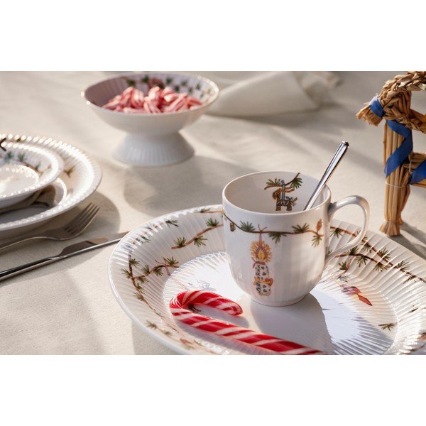 Fehér porcelán bögre karácsonyi mintával 330 ml Hammershøi Christmas – Kähler Design-image-1