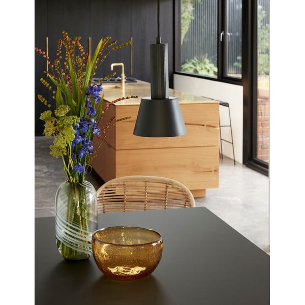 Lara szürke üveg váza, magasság 28 cm - Hübsch-image-1