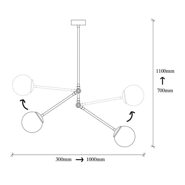 Froso fekete fém függőlámpa - Opviq lights-image-3