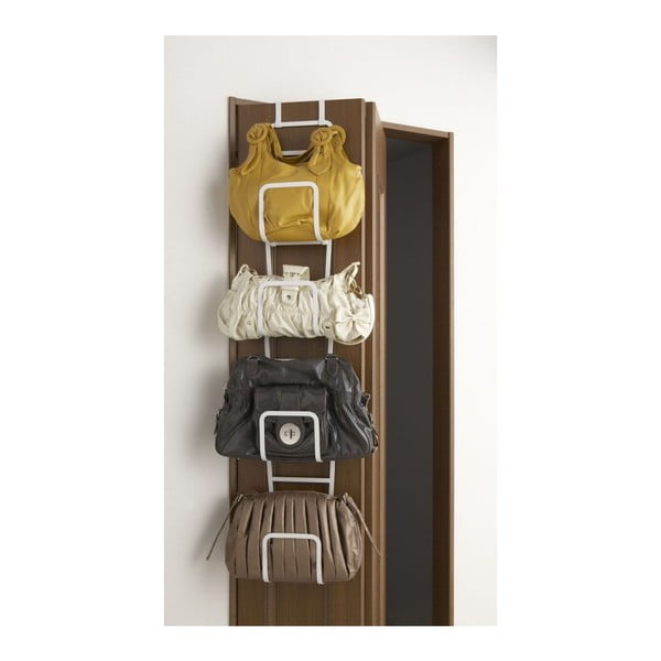 Sapporo fehér táskafogas 4 akasztóval - YAMAZAKI-image-3