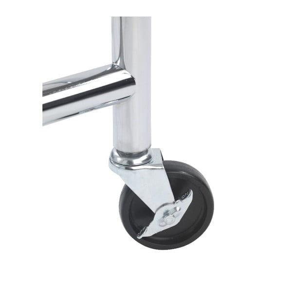 Ezüstszínű fém gurulós ruhatartó állvány Profi – Wenko-image-3