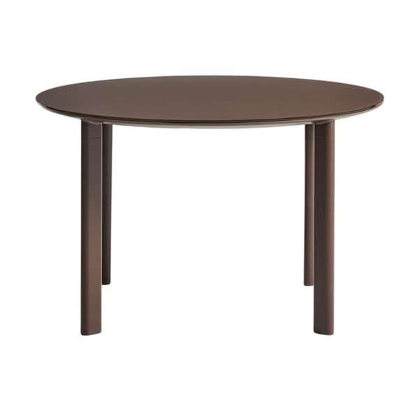 Kerek kerti étkezőasztal üveg asztallappal ø 120 cm Erice – Kave Home-image-4
