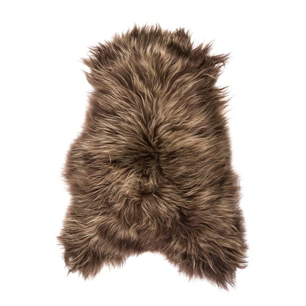 Chesto barna hosszú szálas birkabőr, 90 x 50 cm - Arctic Fur