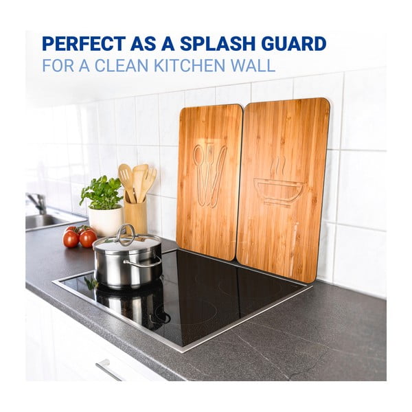 Edzett üveg tűzhely fedőlap szett 2 db-os 30x52 cm Lunch – Wenko-image-4