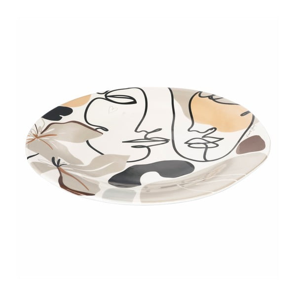 Face to Grey kerámia szervírozó tányér, ø 39 cm - VDE Tivoli 1996-image-1