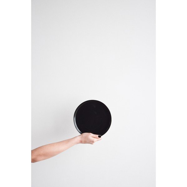 Luna fekete agyagkerámia kistányér ø 20 cm - ÅOOMI-image-2