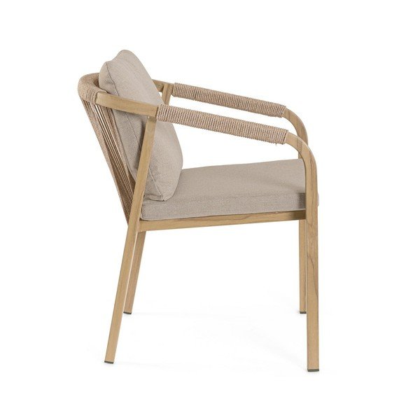 Natúr színű fém kerti szék Kalimera – Bizzotto-image-3