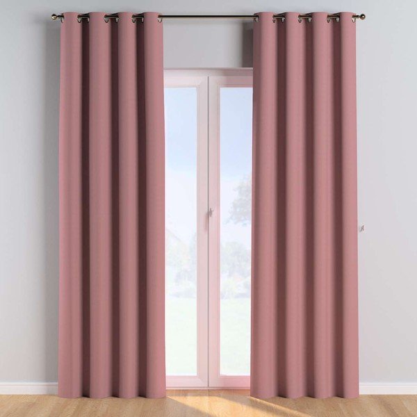 Rózsaszín függöny 260x130 cm Cotton Story - Yellow Tipi-image-1