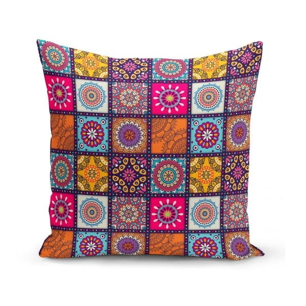 Párnahuzat szett 4 db-os 45x45 cm Mandala Tiles – Minimalist Cushion Covers-image-2
