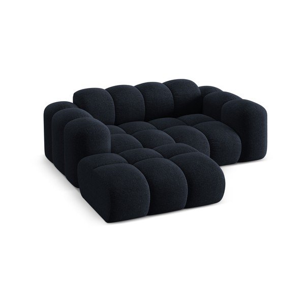 Sötétkék zsenília sarokkanapé (bal oldali-heverő résszel) Treno – Cosmopolitan Design-image-2