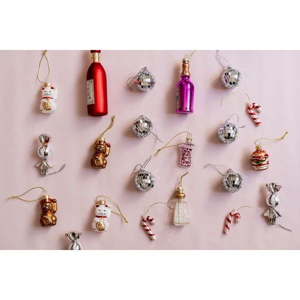 Műanyag karácsonyfadísz készlet 6 db-os ø 4 cm Mirror Ball Mini – Sass & Belle-image-4