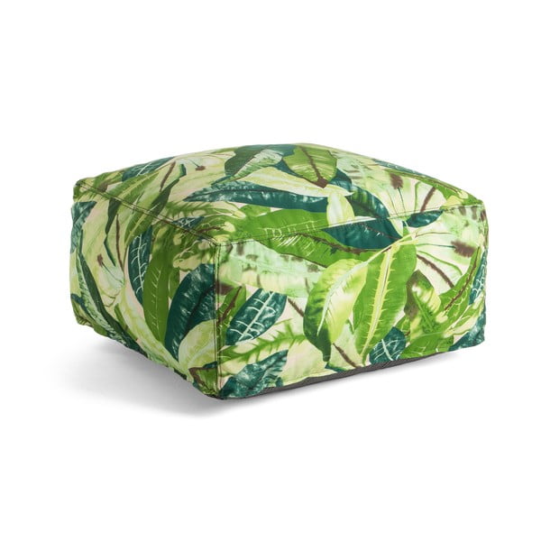 Tropical zöld puff, 60 x 60 cm - La Forma