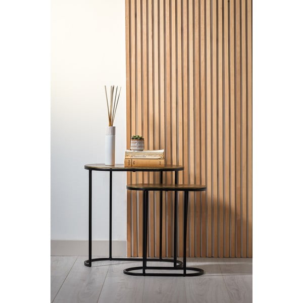 Fém tárolóasztal szett 2 db-os 26x53 cm Bocov – Light & Living-image-1