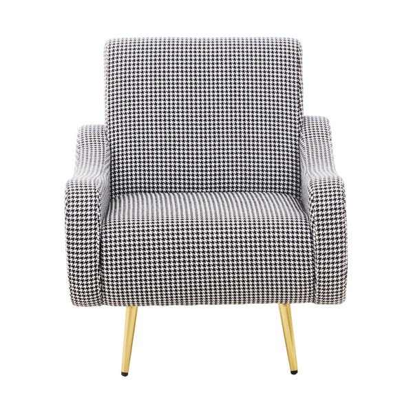 Fekete-fehér fotel Holli – Premier Housewares-image-2