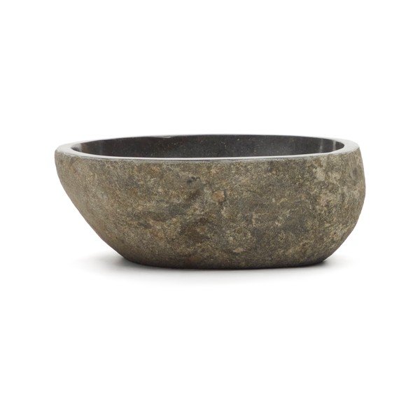 Szürke kő kerek mosdókagyló ø 40 cm Tetsu – Kave Home