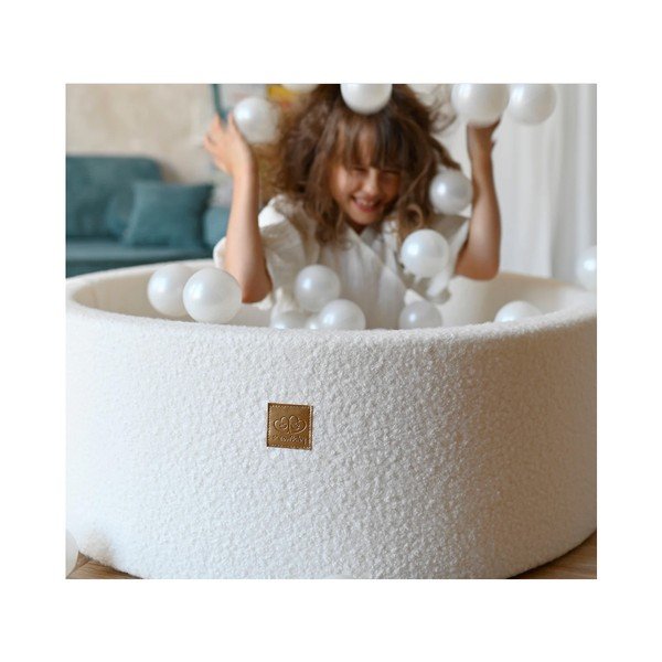 Szürke labdamedence ø 90 cm magasság 30 cm – Meowbaby-image-1