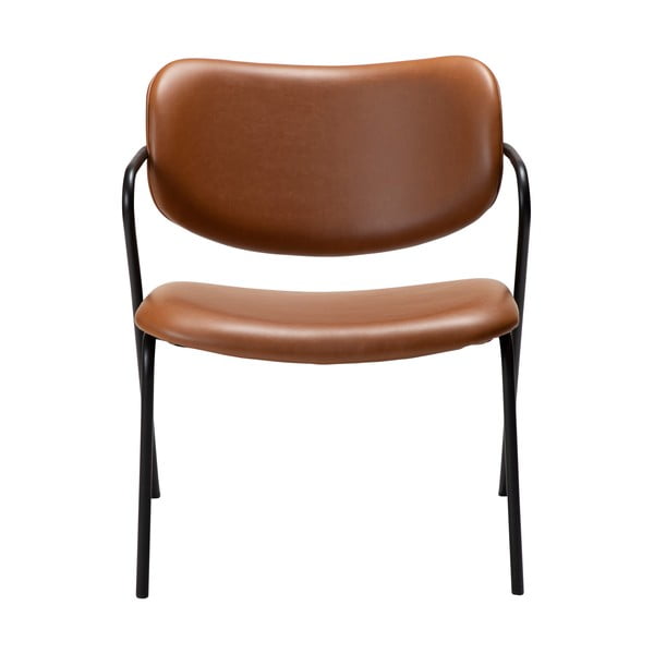Konyakbarna bőrutánzat fotel Zed – DAN-FORM Denmark-image-2