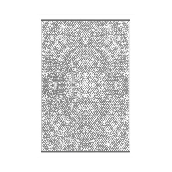 Gatra szürke-fehér kétoldalas kültéri szőnyeg, 90 x 150 cm - Green Decore