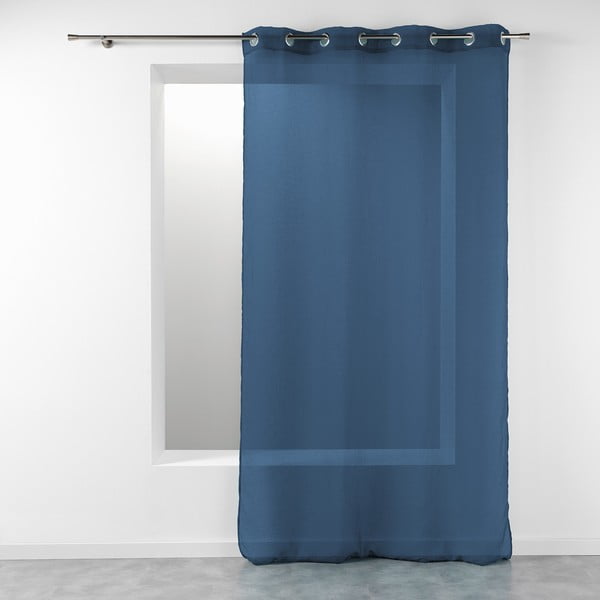 Sötétkék fényáteresztő függöny 140x280 cm Telma – douceur d'intérieur