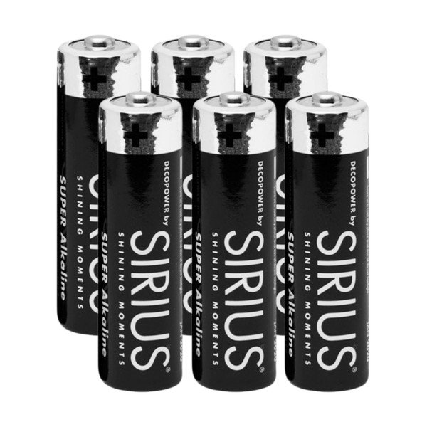 Alkáli elem készlet 6 db-os DecoPower – Sirius-image-1