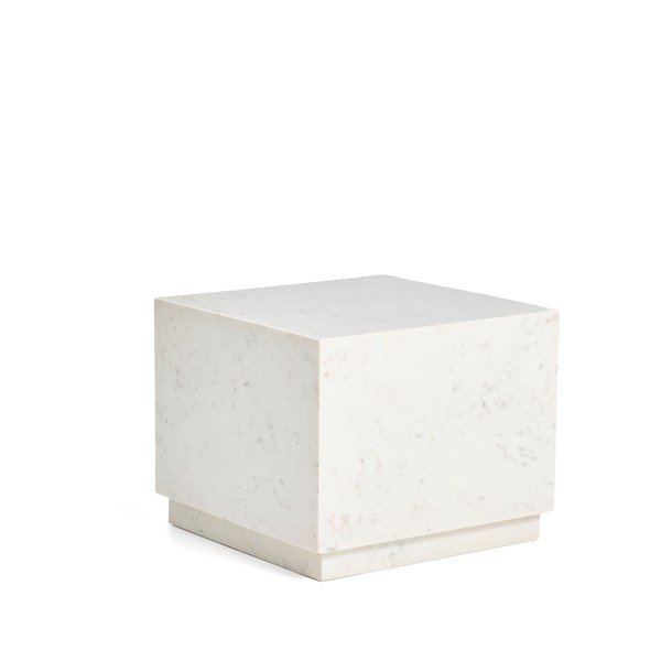 Márvány tárolóasztal 50x50 cm Sorein – Kave Home
