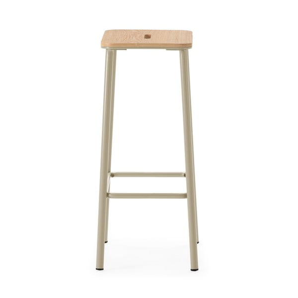 Krémszínű bárszék szett 2 db-os (ülésmagasság 65 cm) Abba – Marckeric-image-3