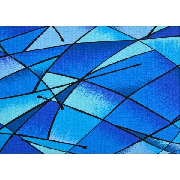 Kék egyszemélyes krepp ágyneműhuzat 140x200 cm Rainbow -image-1