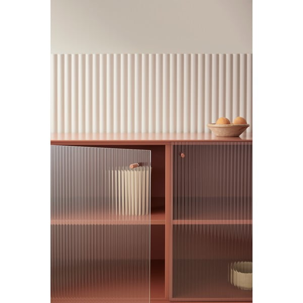 Téglavörös tálalószekrény 91x111 cm Edge by Hammel – Hammel Furniture-image-3