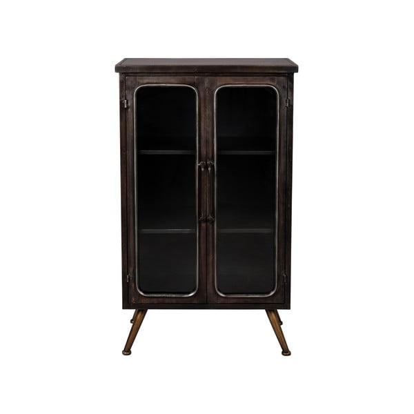 Fekete fém tálalószekrény 60x100x35 cm Denza – Dutchbone