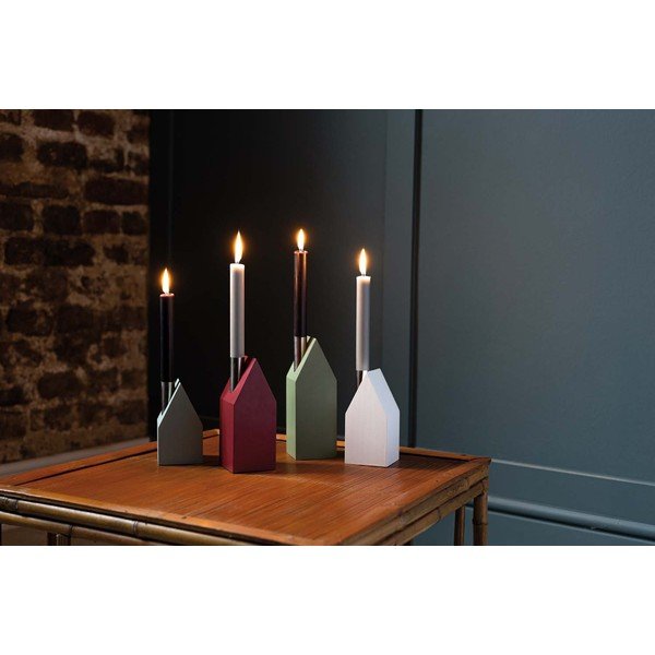 Fa-fém gyertyatartó készlet 4 db-os – Remember-image-1
