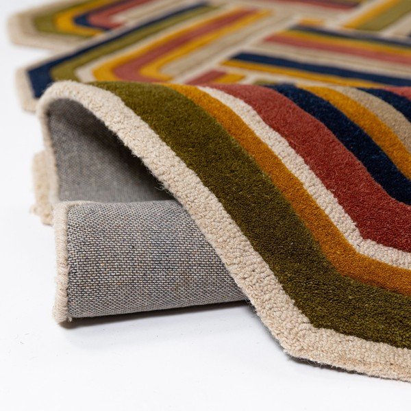 Kézi szövésű gyapjú szőnyeg 140x200 cm Lattice Shaped  – Flair Rugs-image-2