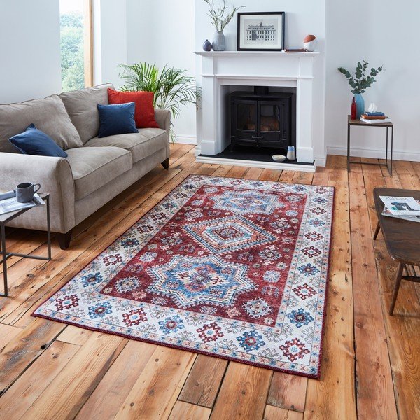 Piros-bézs szőnyeg 150x230 cm Topaz – Think Rugs-image-1