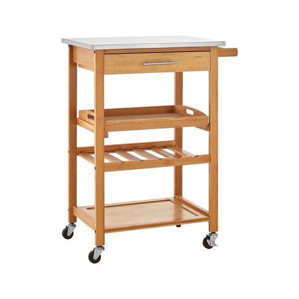 Bambusz gurulós zsúrkocsi 41x58 cm Harlow – Premier Housewares
