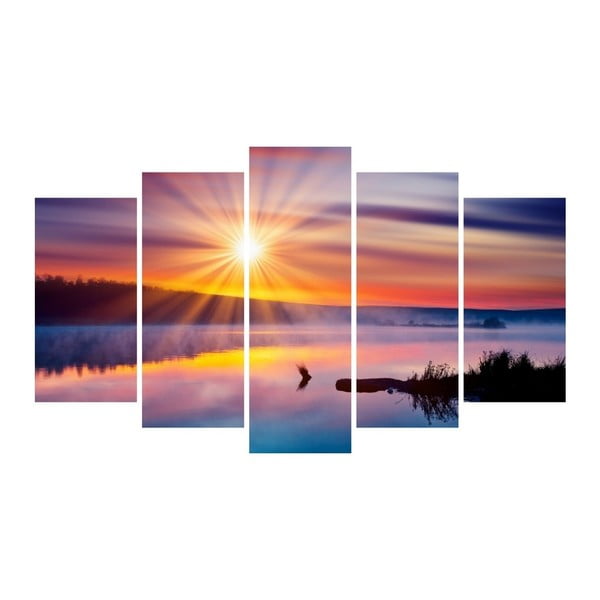 Mardo Sunset többrészes kép, 102 x 60 cm - 3D Art