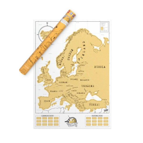 Európa kaparós térkép - Luckies of London-image-1