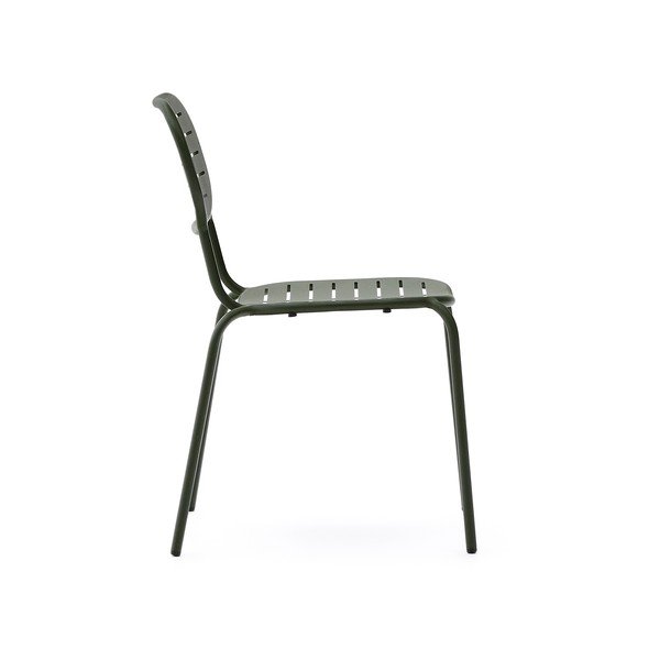 Sötétzöld fém kerti szék Brai – Kave Home-image-3