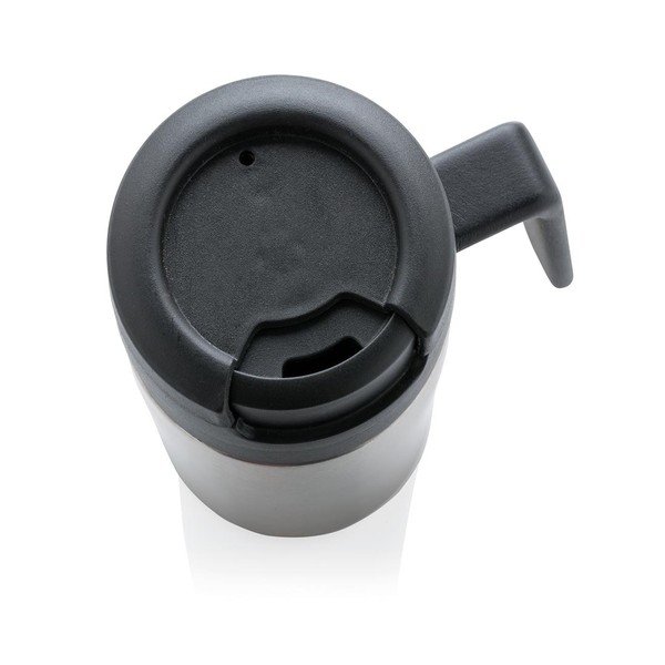 Coffee to Go ezüstszínű termo bögre füllel, 160 ml - XD Design-image-4