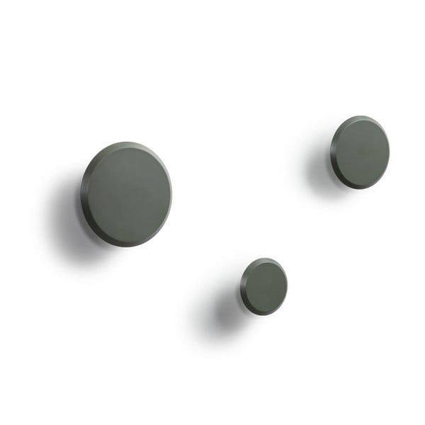 Szürkészöld fali fa akasztó szett 3 db-os Nadua – Kave Home