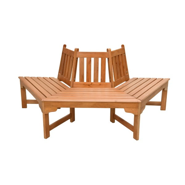 Natúr színű tömörfa kerti pad Ontario – Garden Pleasure-image-2